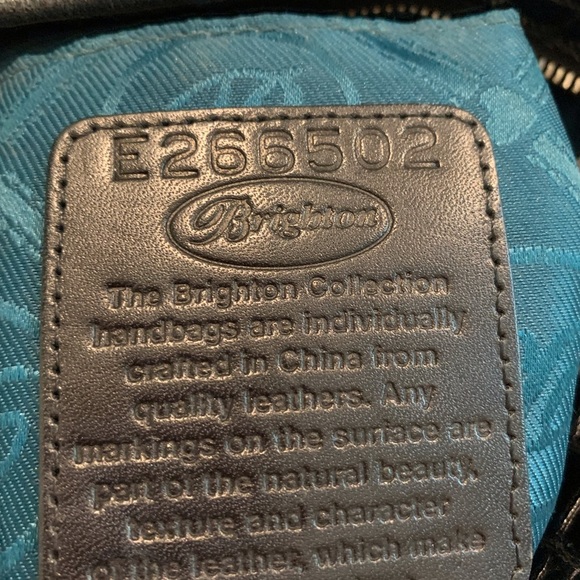 Brighton Leather Reptile Shoulder Bag incl matching Organizer Wallet - Picture 13 of 13